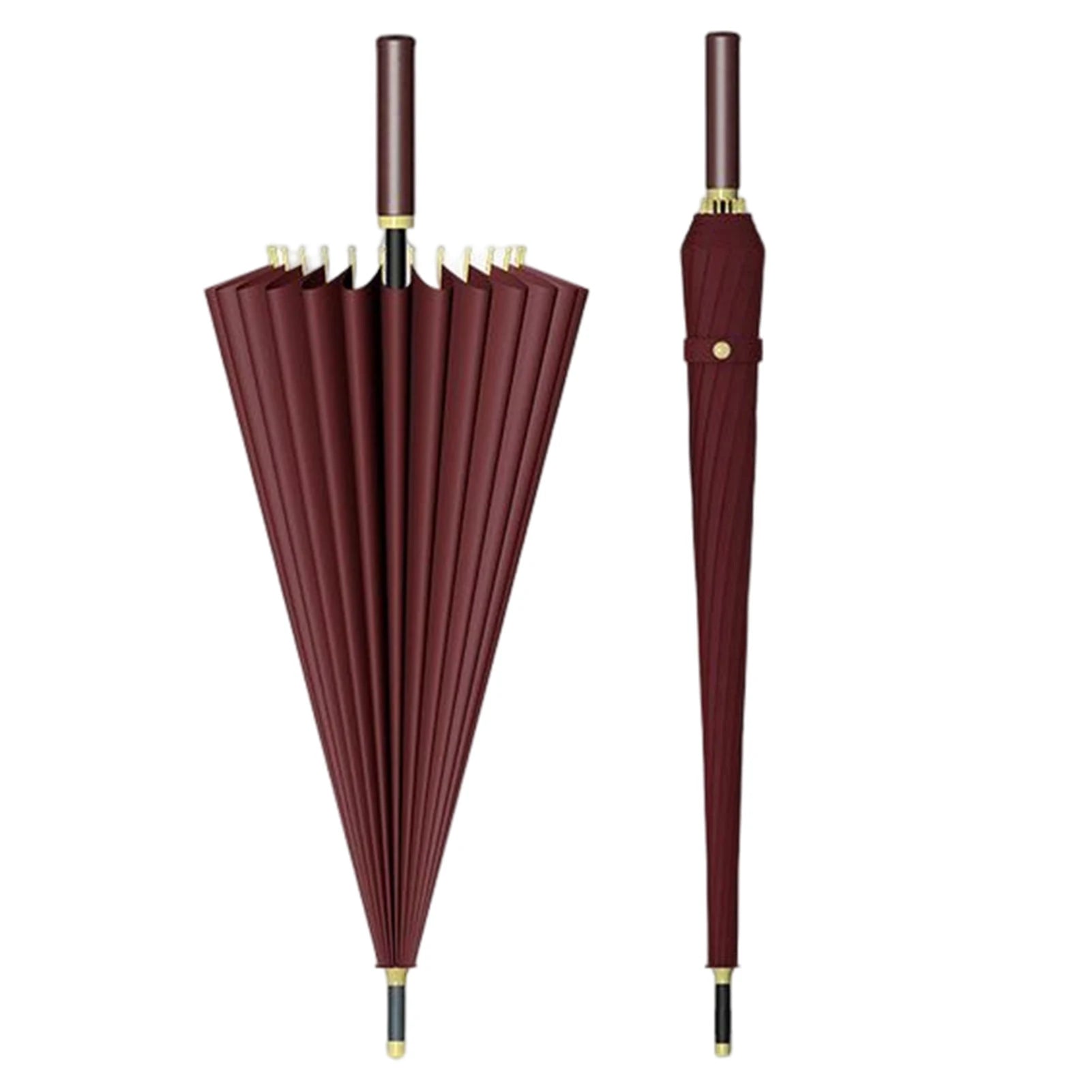 HOBBAGGO 24-Rib Auto Open Windproof All-Weather Umbrella