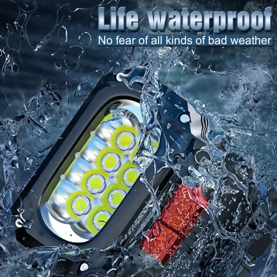 Super Bright USB Rechargeable LED Flashlight 3 Modes Built-in Battery Powered Torch Outdoor Emergency Light for Camping Hiking Oasis Select