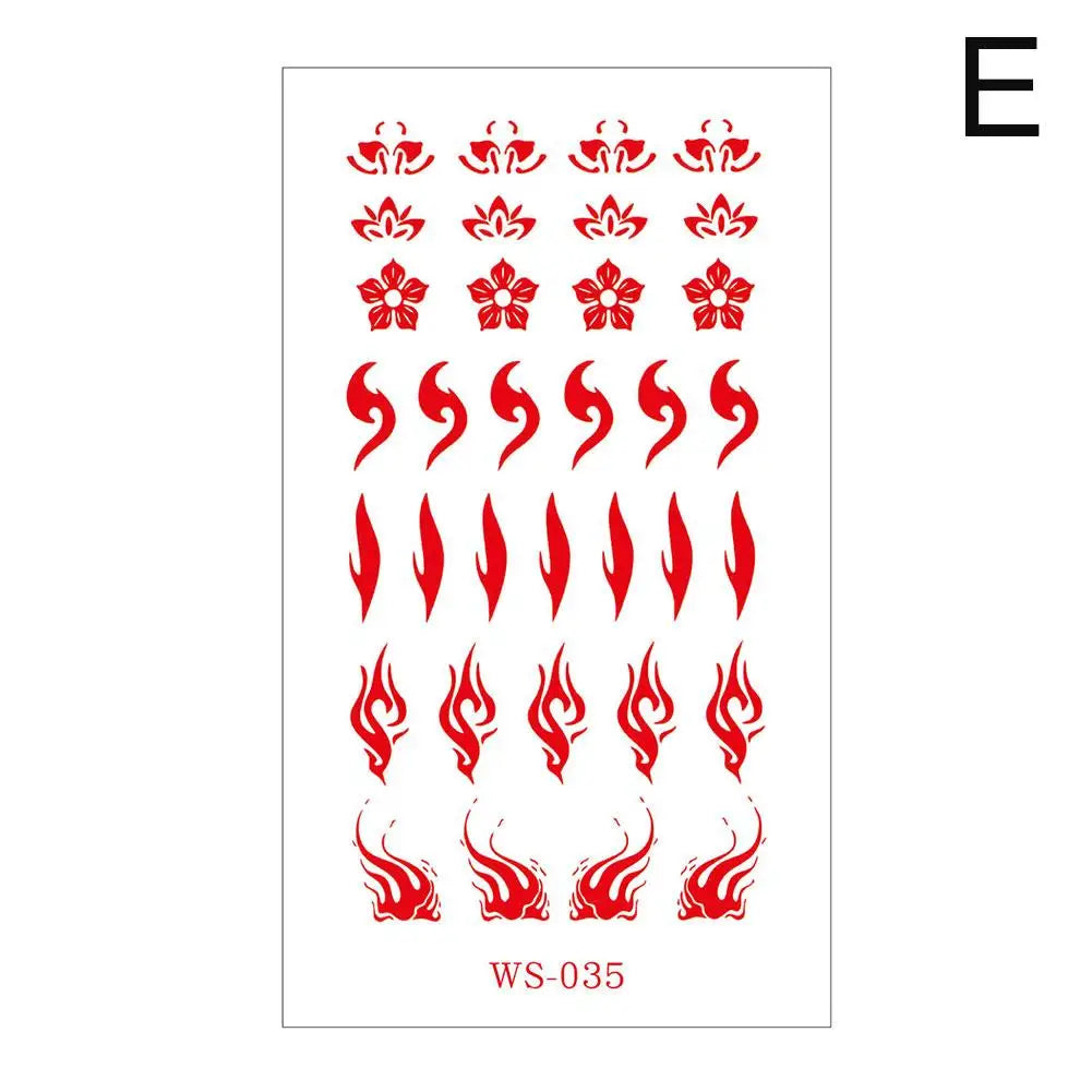 Classic Eyebrow Sexy Cute Retro Tattoo Paste Ancient Style Girl Baby Forehead Paste Hanfu Children's Temporary Tattoo Sticker Oasis Select E China