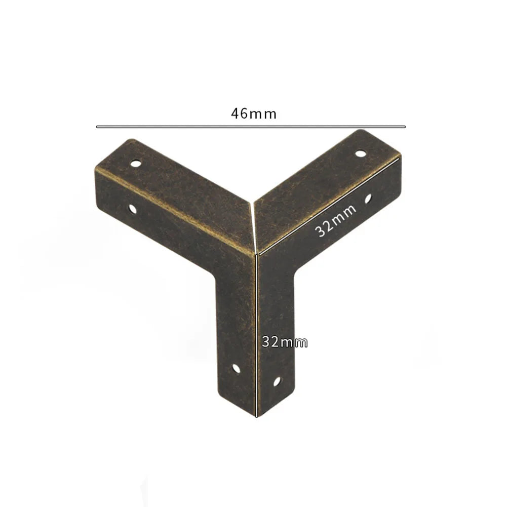10PCS Storage Case Box Corners Brackets Jewelry Box Side Corner Protectors Furniture Corner Protector With Screw Hardware Oasis Select