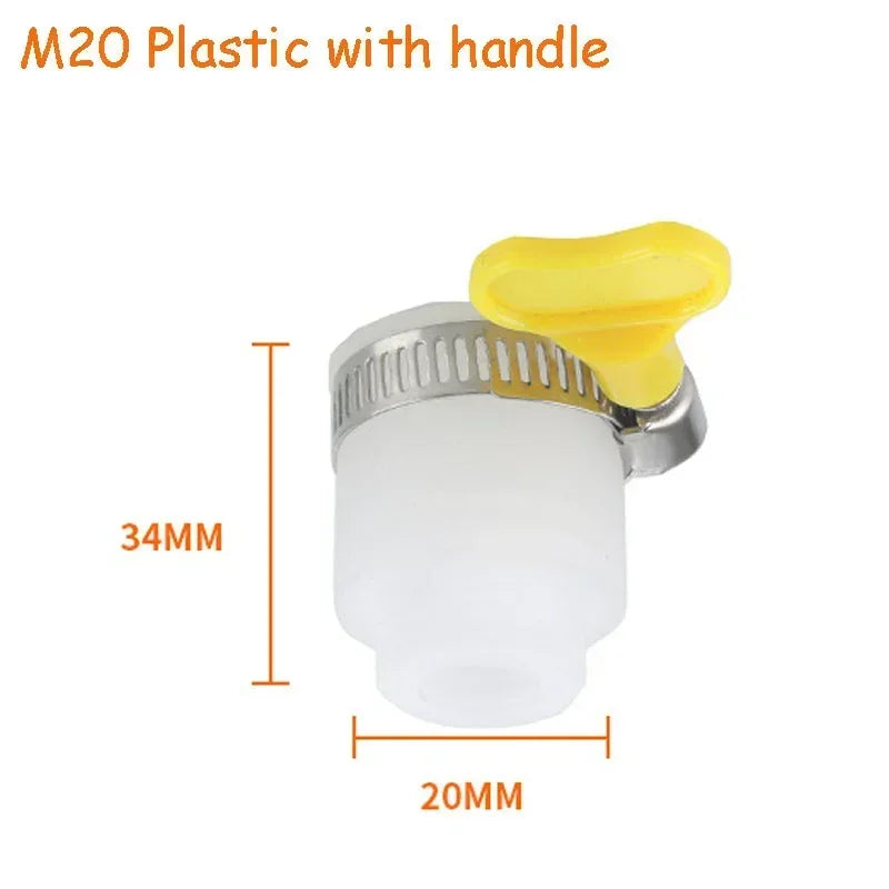 Water Faucet Connector Threaded Connector Washing Machine Faucet Converter Garden Hydrant Adapter Kitchen Bathroom Accessories Oasis Select 20-Plastic-Handle