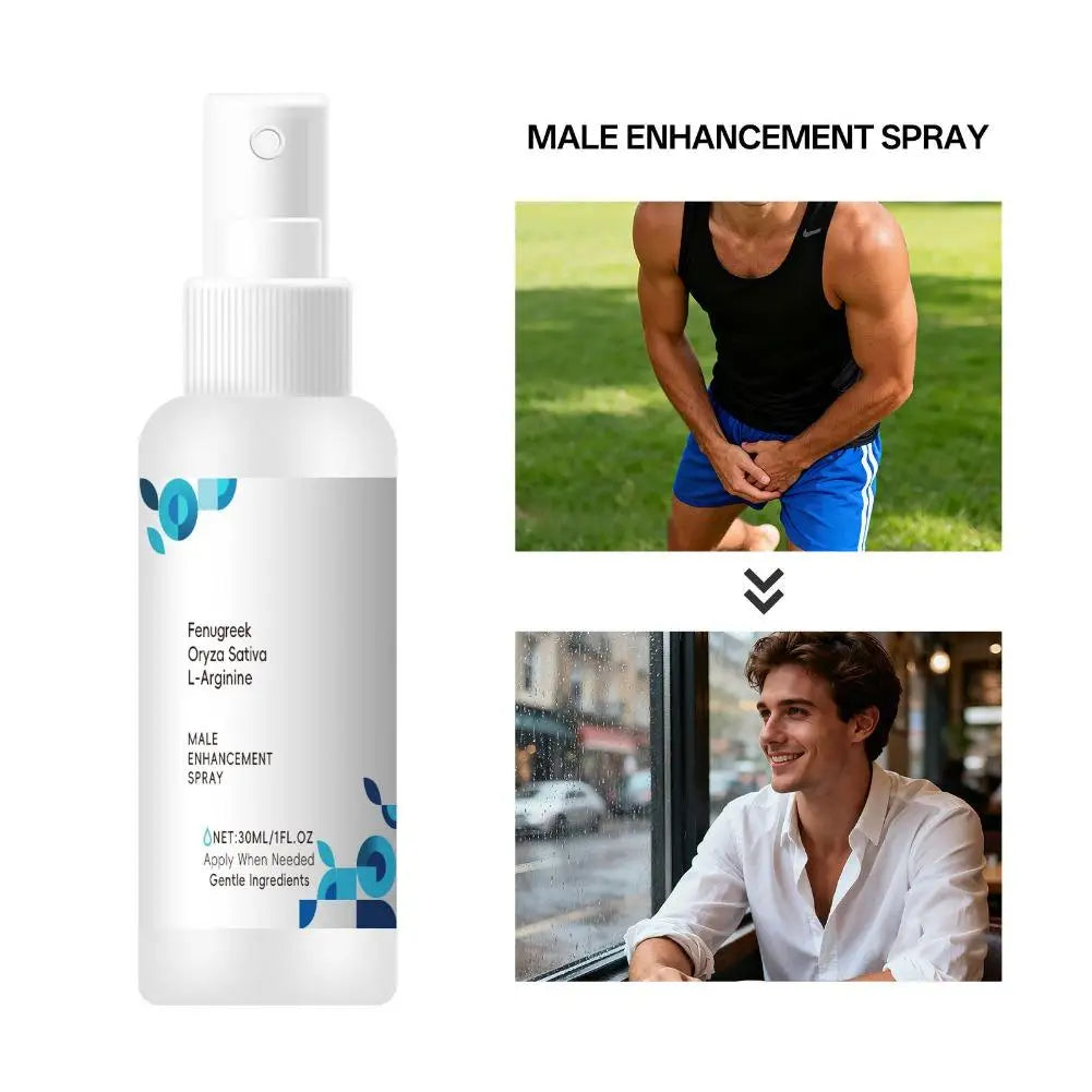 30ml Herbal Men's Enhancement Spray for Men's Private Care Moments Fast-Absorbing Formula Supports Local Blood Circulation Oasis Select