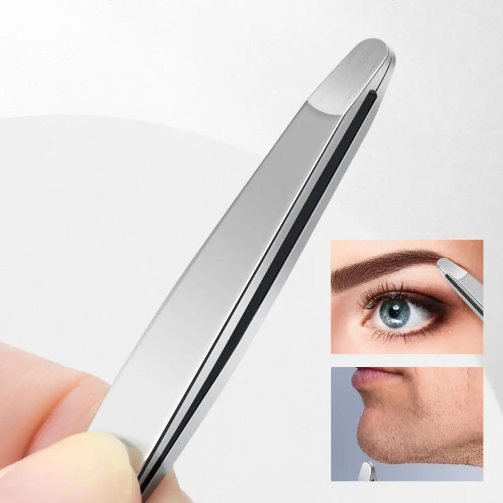 Precision Stainless Steel Tweezers – Eyebrow & Facial Hair Removal