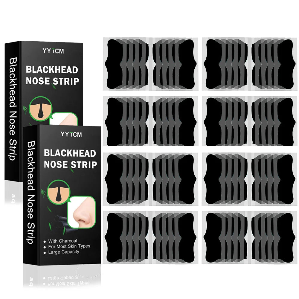 Bamboo Charcoal Blackhead Remover Nose Pore Strips | Up to 80pk Nose Pore Strips Oasis Select 2boxes 40pcs