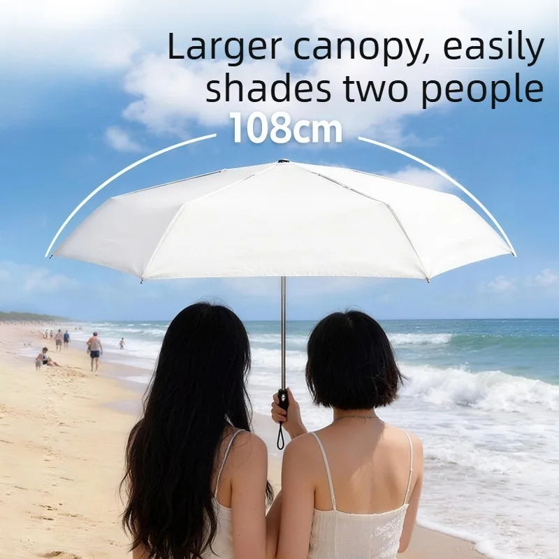 Automatic Ultra Light Umbrella Labor-saving Lazy Parasol Easy Fold & Quick Storage Compact Rain Gear for Travel Use Oasis Select