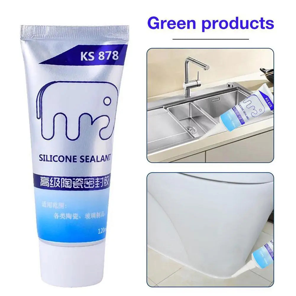 Waterproof Silicone Sealant – Anti-Mold Kitchen & Bathroom 120ml