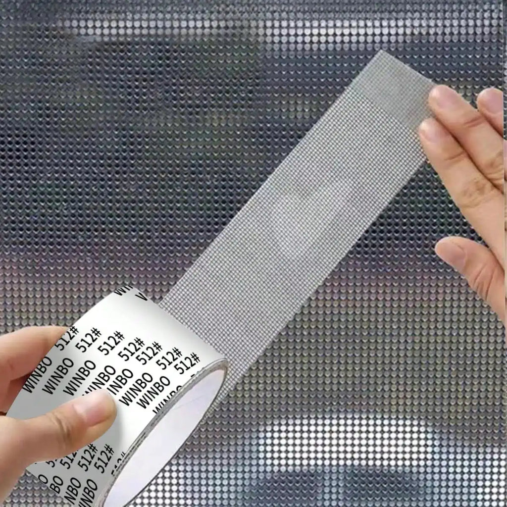 5 Pieces Self Adhesive Window Screen Repair Tape Anti Mosquito Net Patch Door Curtain Hole Subsidy Repair Mesh Tape Oasis Select