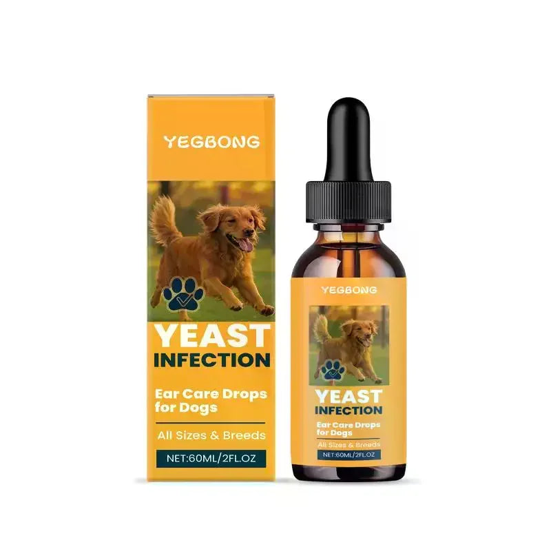 Yegbong Pet Ear Cleaning Drops Remove Wax Dirt Relieve Itchy & Odor Gentle Daily Care For Puppy Kitten Oasis Select