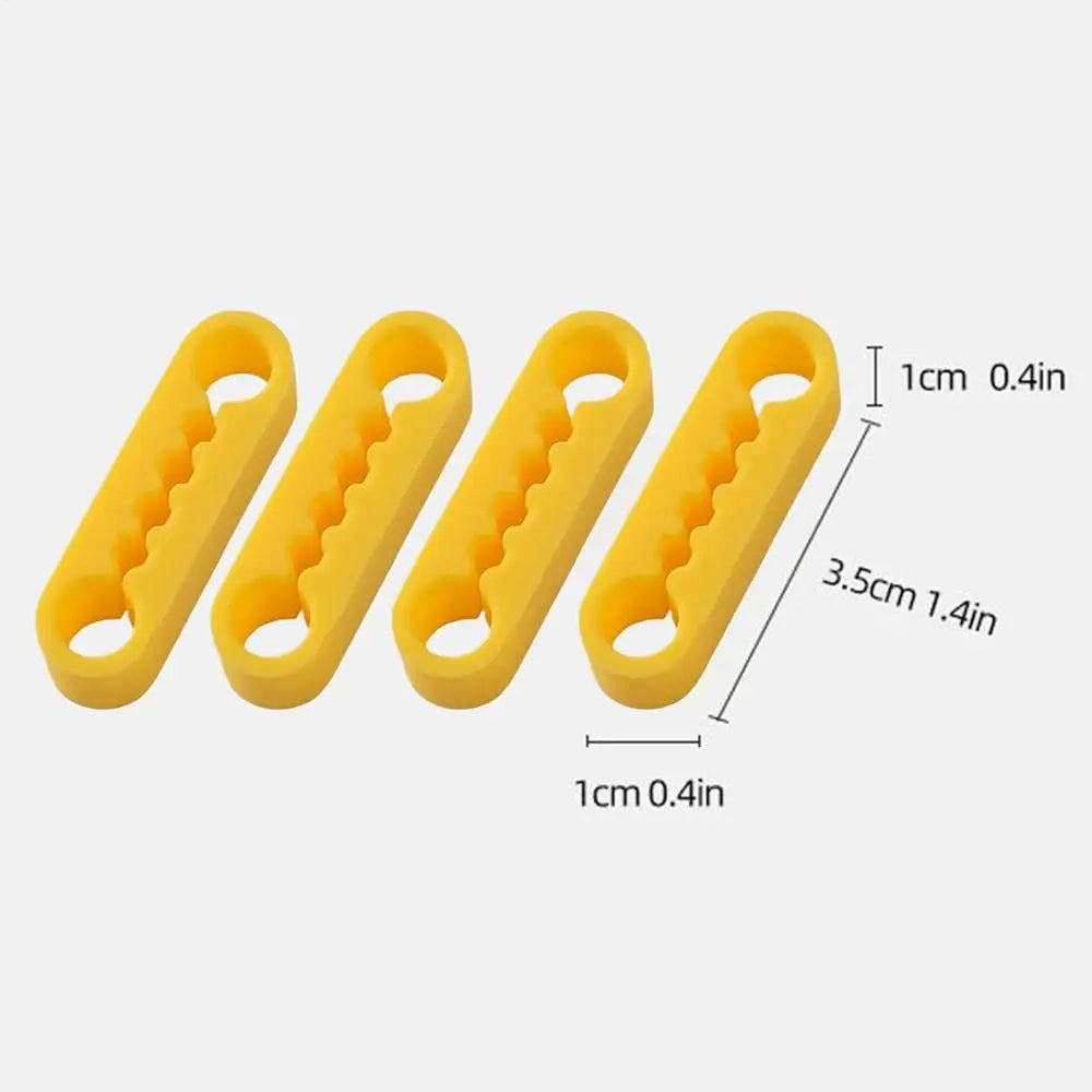 4PCS Car Door Shock Absorber Universal Anti-Collision Thick Soundproof Door Silencer Protection Damper for Minivans Trucks SUVs Oasis Select Yellow