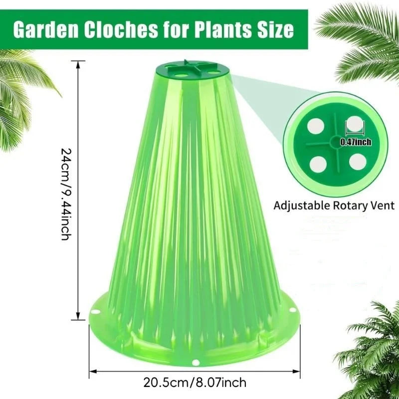 5/10PCS Plant Protective Cover Vegetable Snail Collar Seedling Protector Caps Agricultural Garden Supplies Accessories Oasis Select GREEN 5PCS