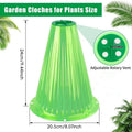 5/10PCS Plant Protective Cover Vegetable Snail Collar Seedling Protector Caps Agricultural Garden Supplies Accessories Oasis Select GREEN 5PCS