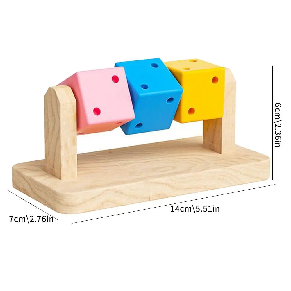 Hamster Fitness Cube Colorful Multi Faceted Activity Stress Relieving And Anti Depressant Toys For Hamster Sports Oasis Select A