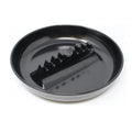 Personalized Creative Plastic Fireproof Ashtray Drop-Resistant Non-Fragile round Melamine Ashtray Household Office Decoration Oasis Select Black 17x17x4cm