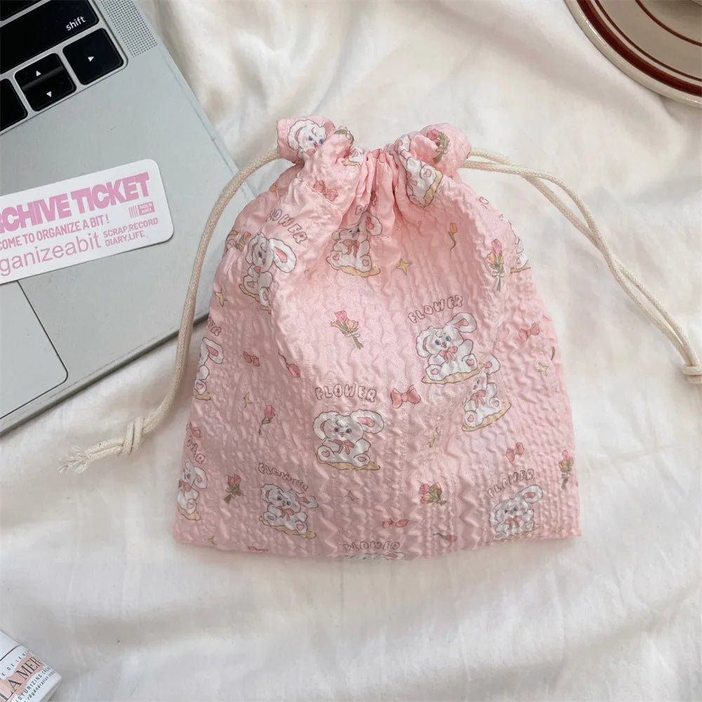 Cute Drawstring Pouch – Coin, Jewelry & Cosmetic Storage Bag