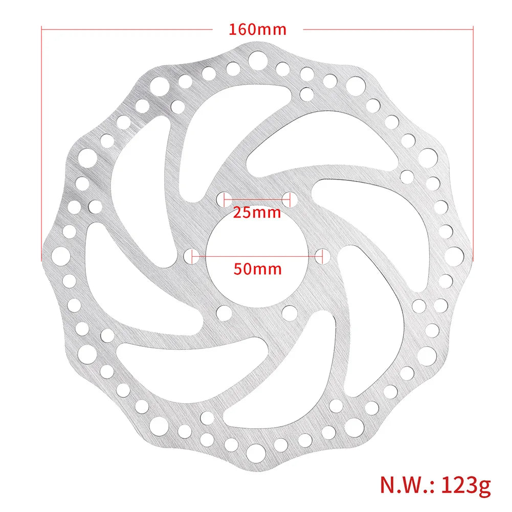 Hot Sale Practical High-quality Brake Disc Mounting Screws Brake Pads 123g 160mm Electric Scooter Stainless Steel Oasis Select