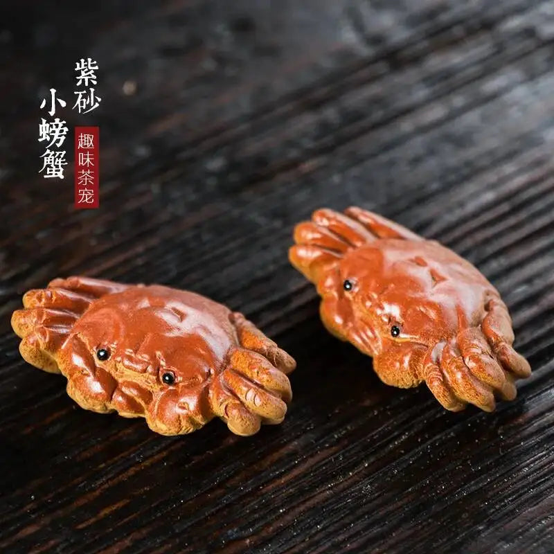 Zisha Large Crab Tea Pet Crab Small Ornament Eight Directions Tea Playing Oasis Select