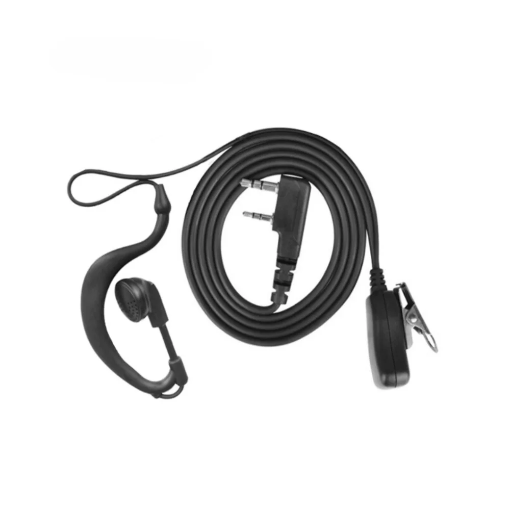 Wired Walkie-Talkie Headset Over Ear K Type Two Wired Earpiece Durable Construction 2 Pin M Plug Walkie Wired Earphone Oasis Select Style3