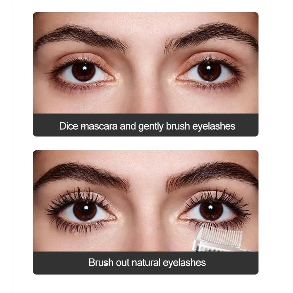 Dual-Headed Eyebrow Comb Makeup Brush Beauty Tool Professional Lash & Brow Comb, Dual-Sided Brush Creates Groomed Lashes & Brows Oasis Select