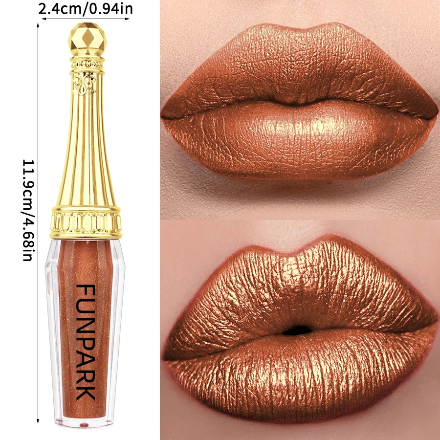 FUNPARK Glitter Lip Gloss – 10 Shades Waterproof Shimmer