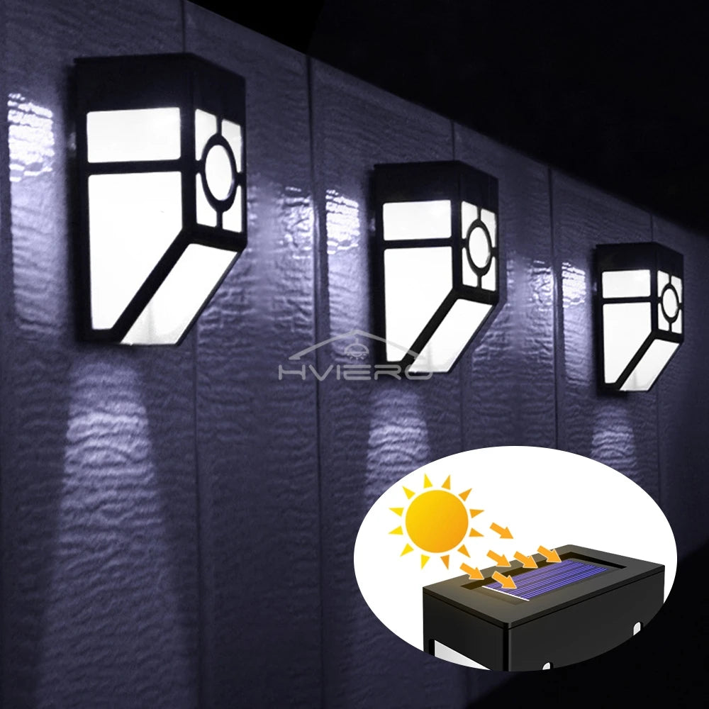 Solar Retro LED Garden Wall Light – IP65 Waterproof Outdoor