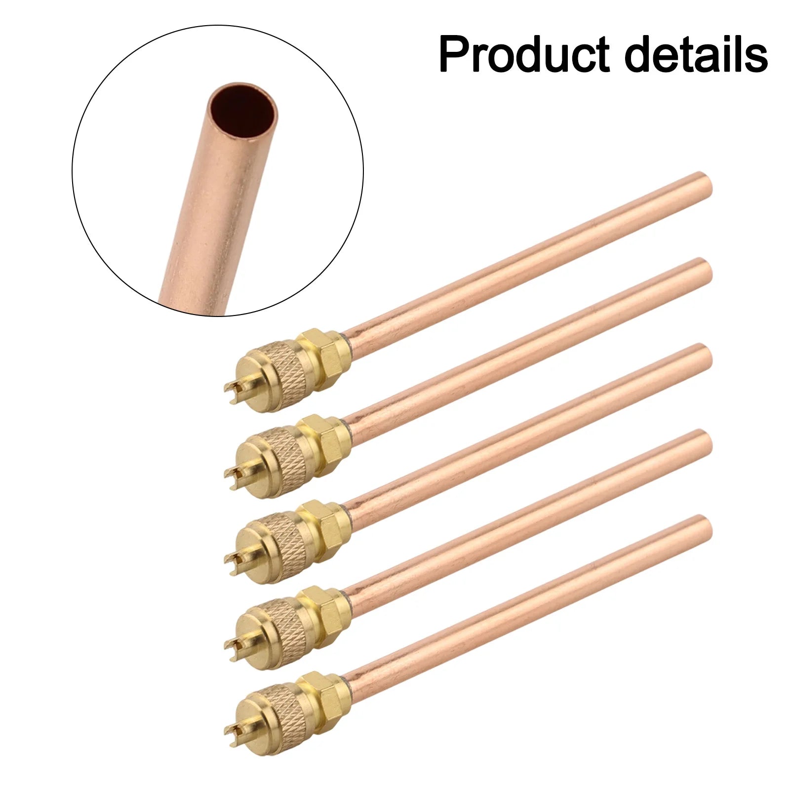 10pcs Maintenance Valve Copper 13x6x4cm Air Conditioner Refrigeration Access Valves Brass Tube Filling Parts High Quality Oasis Select