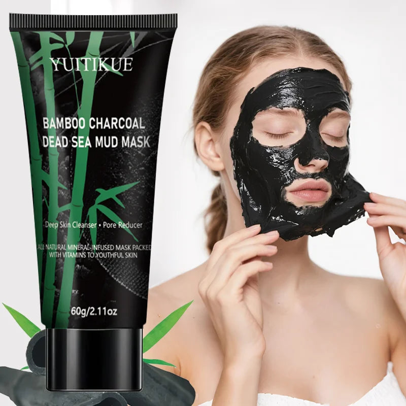 Bamboo Charcoal Dead Sea Mud Mask 60g – Blackhead Removal