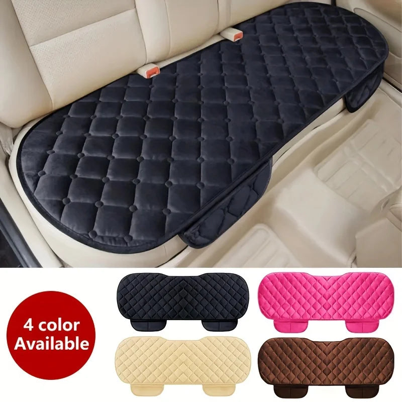 Plush Car Seat Protector Soft Non-Slip Durable Row Seat Cushion Mat with Auto Chair Accessories Comfort Protection Oasis Select