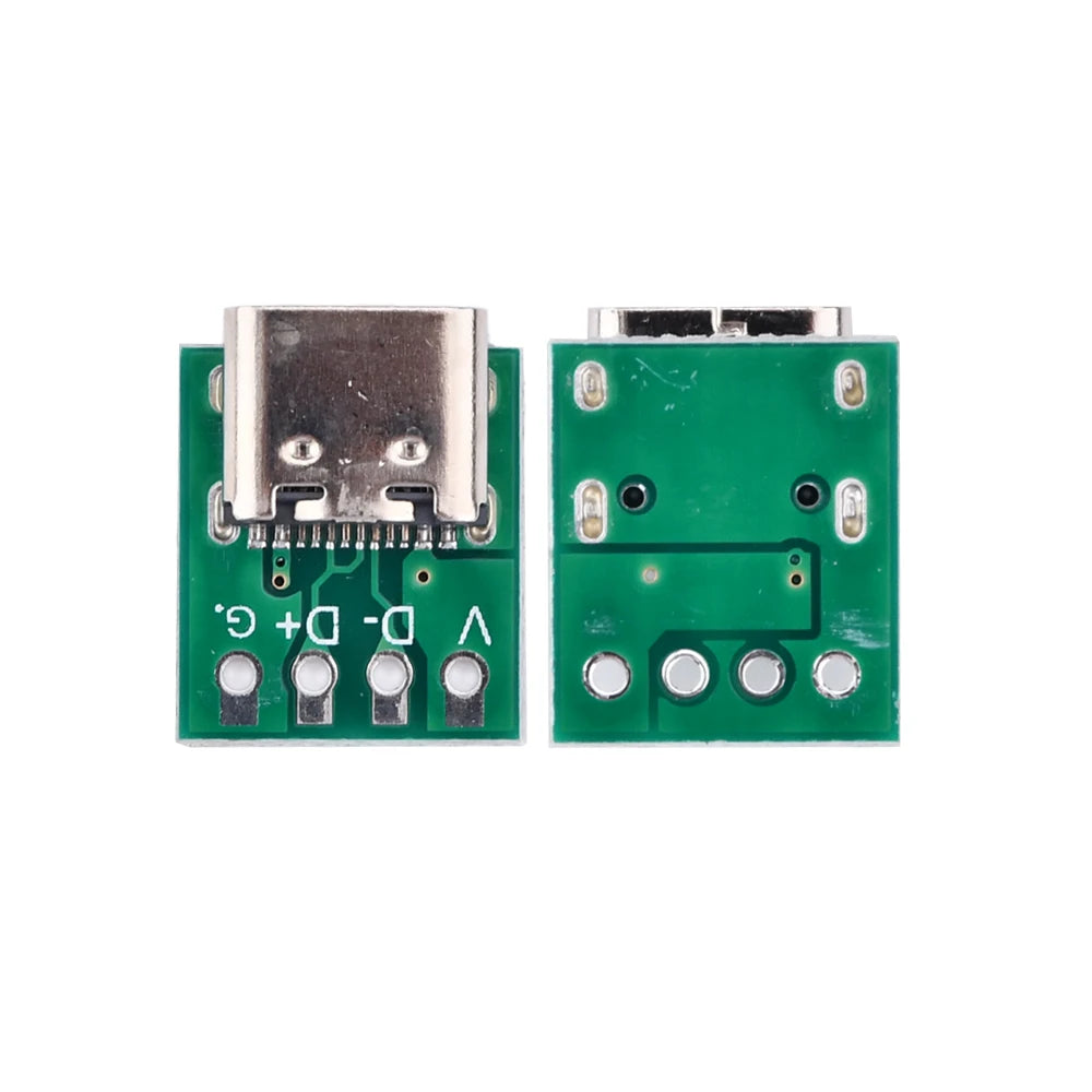 1-10pcs TYPE C USB 3.1 Type C Connector 16 Pin Test PCB Board Plate Adapter Socket For Data Line Wire Cable Transfer Oasis Select