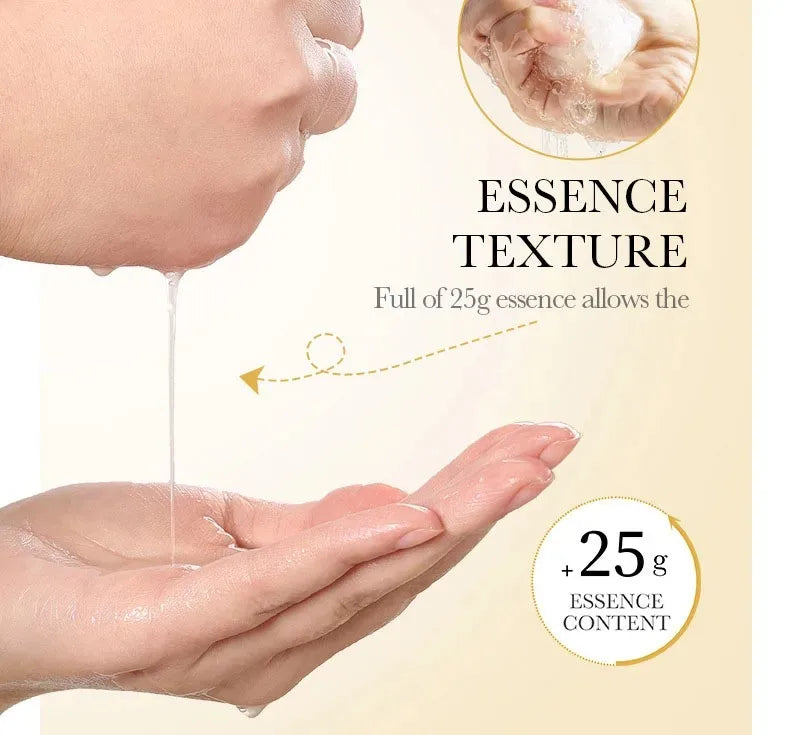 Sadoer 24K Gold Vitamin C & Hyaluronic Acid Face Mask 10-Pc Facial Sheet Mask Oasis Select