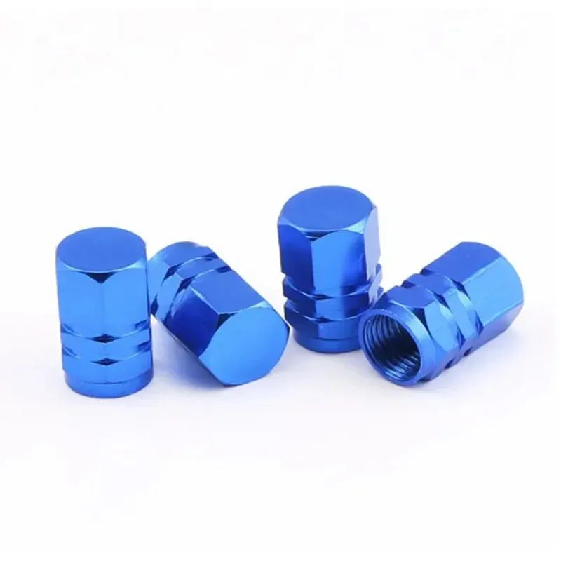4/8Pcs Universal Premium Aluminum Car Tyre Air Valve Caps Bicycle Tire Valve Cap Car Wheel Styling Red Black Blue Silver Gold Oasis Select