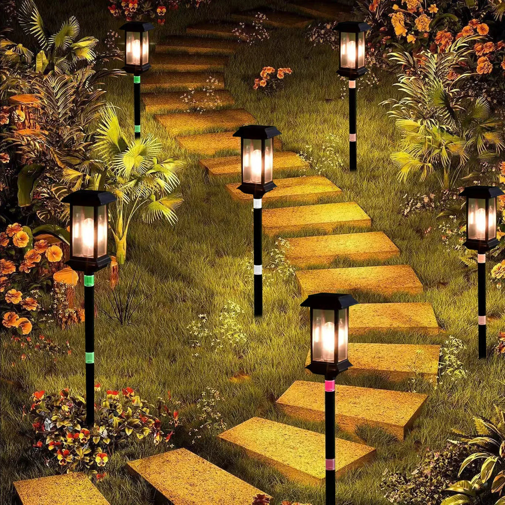 Solar Lamps, Outdoor Garden Lamps, Household Waterproof Garden Tungsten Filament Lawn Insert Lamps, Outdoor Atmosphere Oasis Select