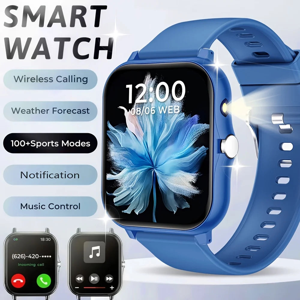 ERUN Full-Touch Smart Sports Watch – Calls, SMS & Activity Track
