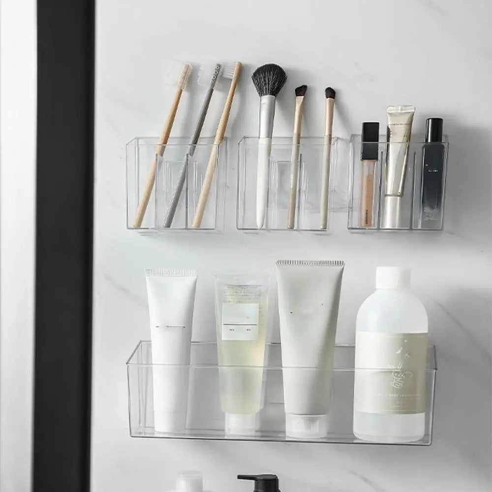 Transparent Wall-mounted Storage Box Large Capacity Classification Storage Rack Medicine Storage Boxs Cosmetics Storage Racks Oasis Select