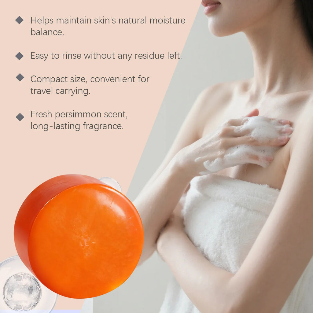 Anti-sagging Persimmon Moisturizing Cleansing Soap Firms Skin Gently Cleanses Body Smooths Skin Daily Moisturizing Soap Oasis Select