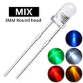 3mm LED Diode Assortment Kit 500/1000pcs – Multi-Color DIY