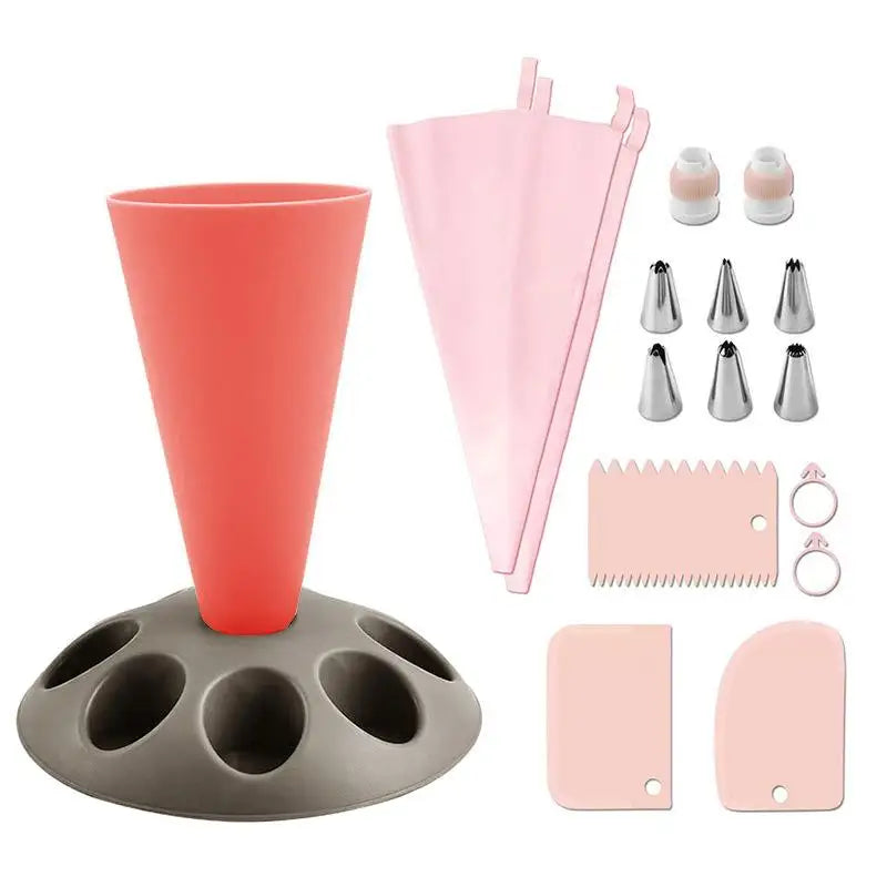 Kitchen Storage Rack for Piping Bags And Nozzles Cake Decorating Tool Pastry Baking Accessories Nozzles Placement Holder Oasis Select A1