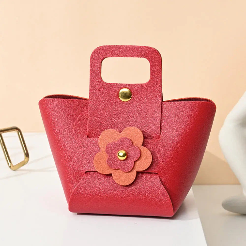 1PCS Leather Gift Bags Bow Ribbon Packaging Bag Wedding Favour Distributions Bags Eid Mubarak Candy Packaging Box Mini Handbag Oasis Select 1 Other