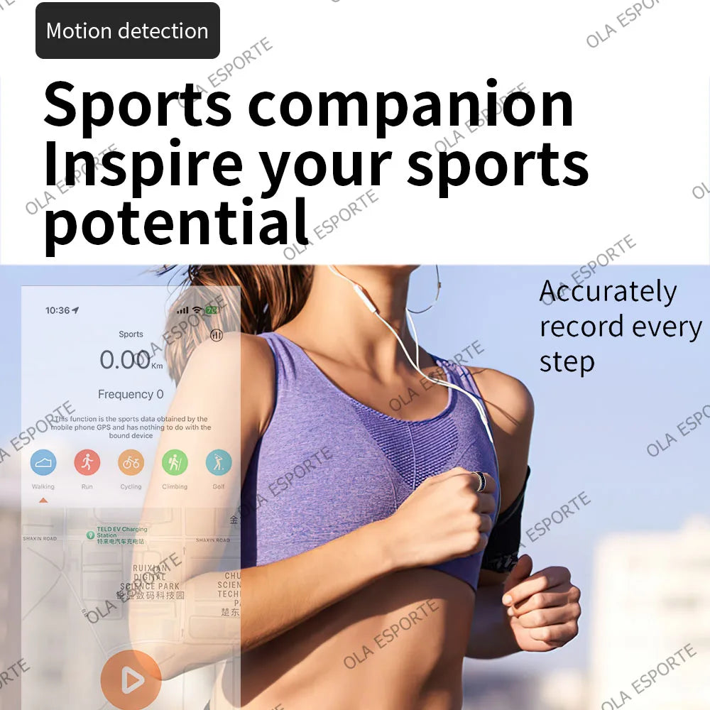 Ola Esporte Smart Ring – Heart Rate, SpO2 & Sleep Tracker