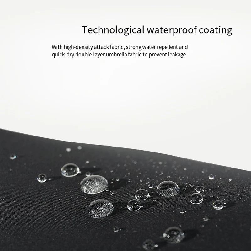 Solid Color Windproof Double-layer Umbrella Fully Automatic Umbrella Large Size Rain and Rain Dual-use Business Folding Umbrella Oasis Select