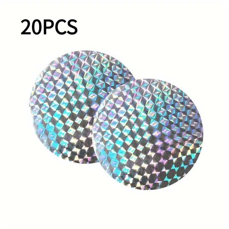 20-Pack Reflective Bird Repellent Scare Discs | Pigeon Deterrent Bird Deterrent Discs Oasis Select 20pcs