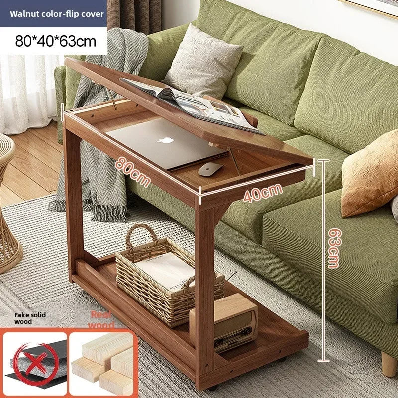 Multi-functional Removable Flip Solid Wood Edge Few Living Room