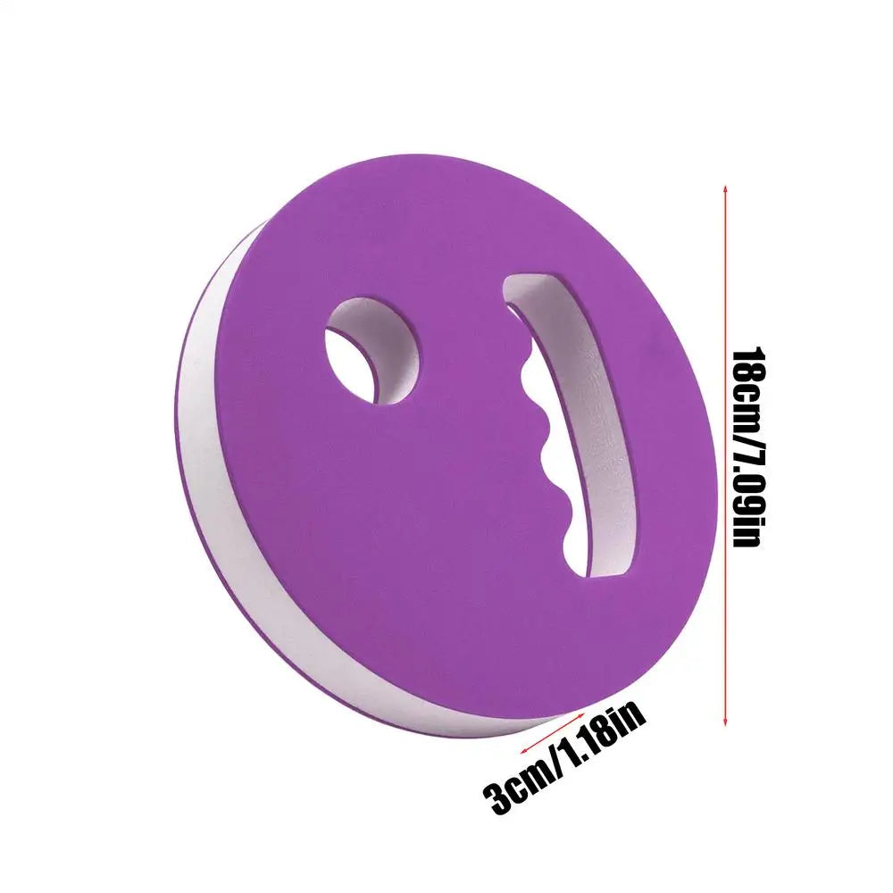 2Pcs Water Exercise Discs Swim Hand Disc Buoyancy Pool Exercise Swim Training Tool EVA Foam Aerobic Equipment Water Paddle Board Oasis Select Purple