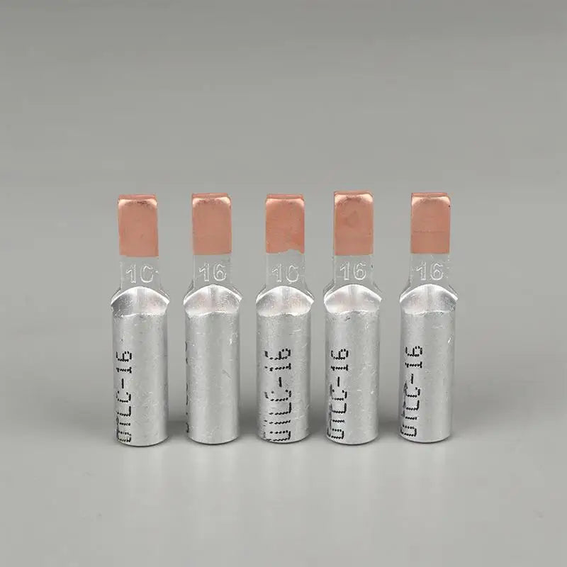 5Pcs DTLC-10/16/25/35/50/70 Electrical Cable Wire Tubular Lug Screw Connection Connector Copper-AL Cord Spade Pin Crimp Terminal Oasis Select DTLC 16