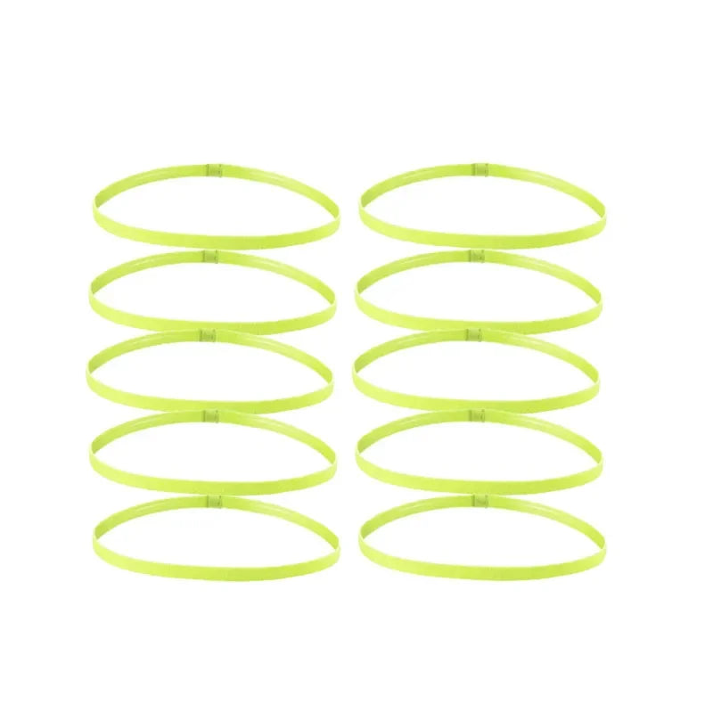 5/10pcs Sweat Absorbing Moisture Non-Slip Sports Hair Band Running Mountaineering Badminton Multifunctional Elastic Hair Band Oasis Select yellow-10pcs
