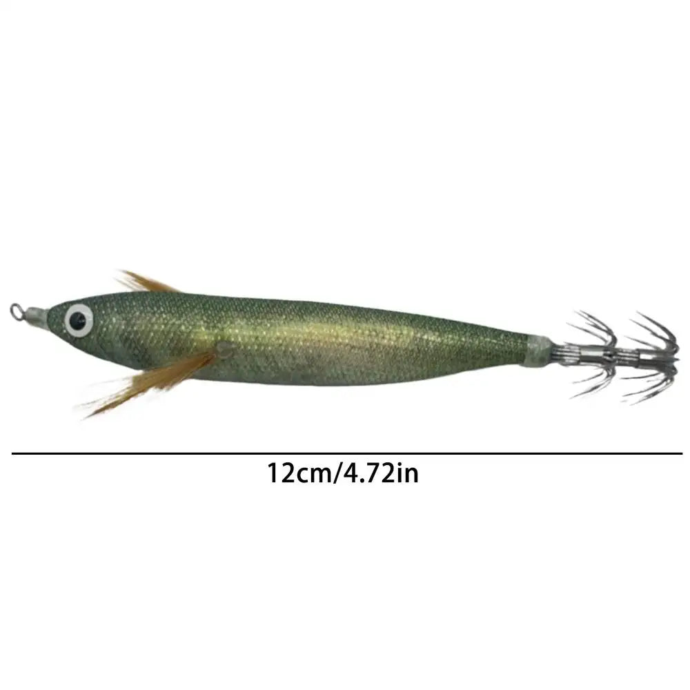 Squid Jigs Saltwater 4.7in Glowing Catching Bait with Sound Beads Saltwater Fishing Lures for Cuttlefish Bass Trout Catfish Oasis Select Style E