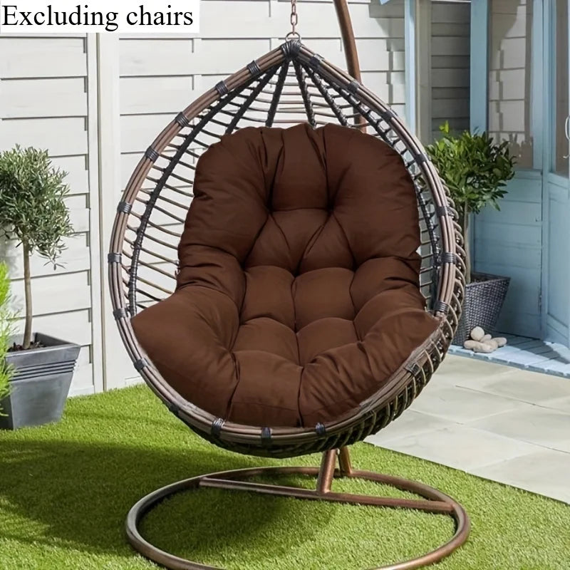 Outdoor hanging basket chair Sitting cushion all season hanging chair Cushions Balcony Garden Cushion Hammock chair Cushions Oasis Select coffee color 80x120cm