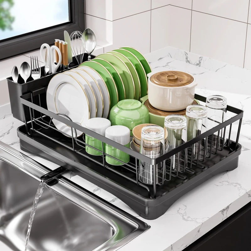 Bowl rack Single layer tableware storage rack Multifunctional sink rack Dish drain rack Oasis Select