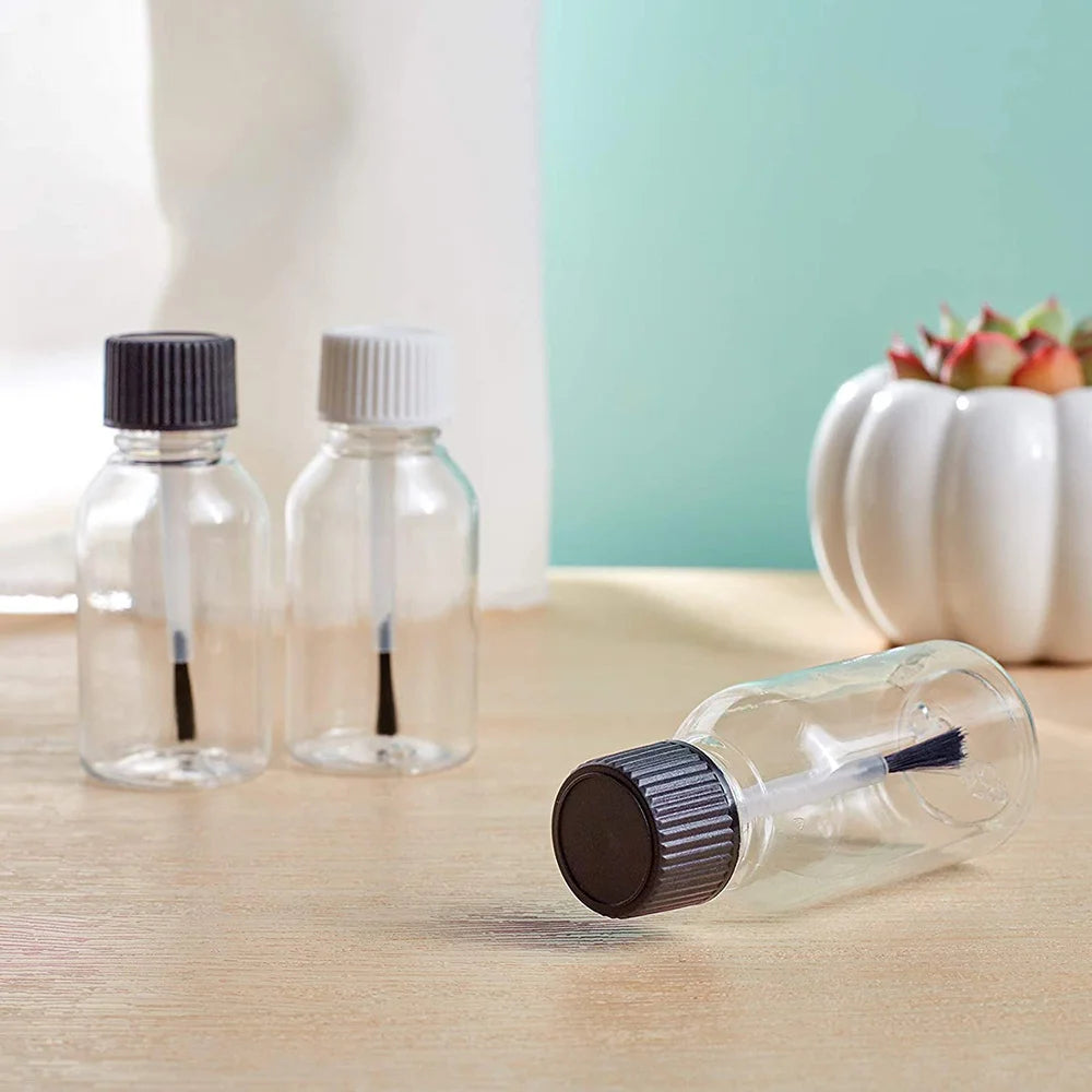 Refillable Nail Polish Bottles with Brush Cap | DIY Craft Jars