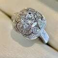 925 Silver CZ Diamond Bridal Ring Set – Women's Wedding Ring Bridal Ring Set Oasis Select Platinum color 10