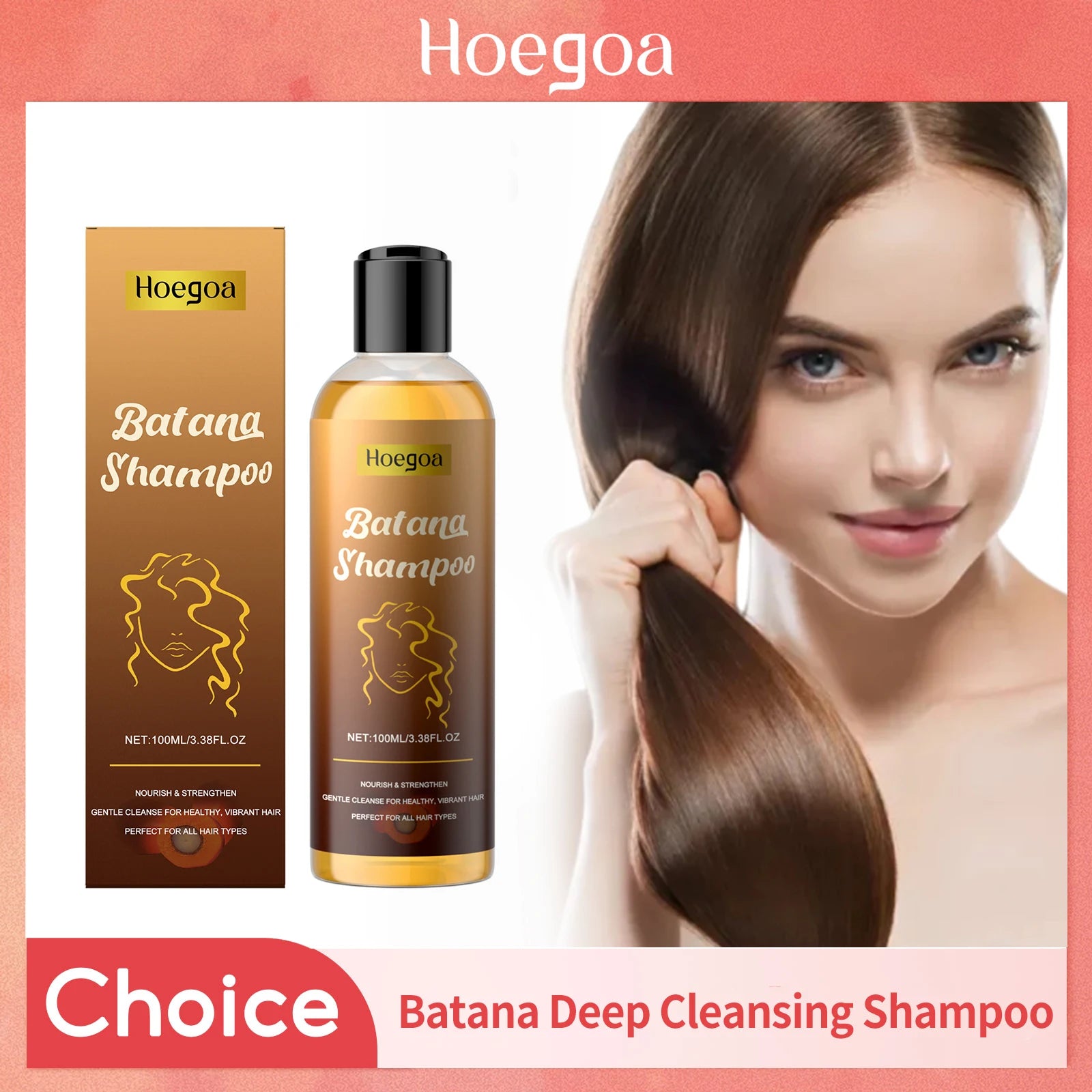 Batana Oil Shampoo Soothing Scalp Repair Damaged Brittle Hair Oil Control Nourishing Strengthing Hair Root Hair Growth Shampoo Oasis Select